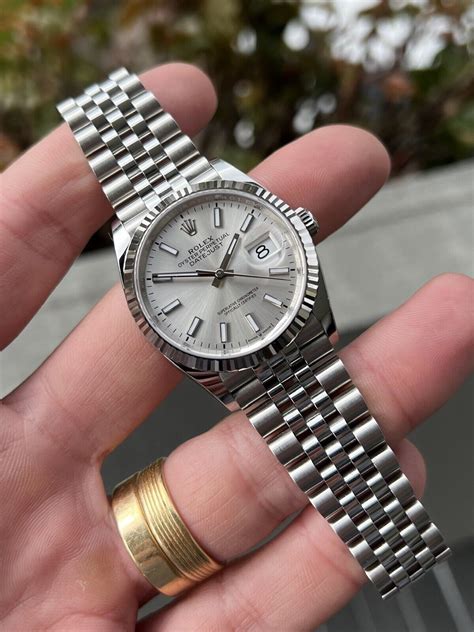 rolex datejust silver dial replica|rolex datejust silver dial 36mm.